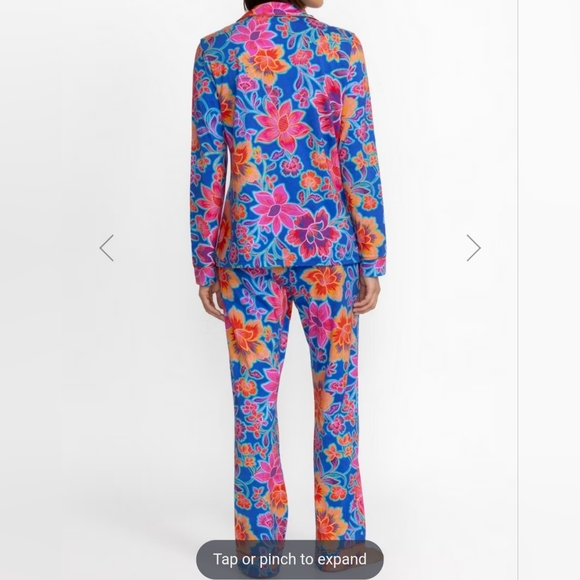 Johnny Was Vibrant Floral Pajama Set, Size XS. - Picture 3 of 16